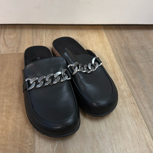 Vionic Shoes - **SOLD ON MERCARI**VIONIC Georgie Black Nappa Leather slides size 8